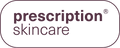 Prescription Skincare logo in de paarse huisstijl kleur