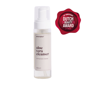 een tube Aloe vera cleanser + dutch beauty award sticker 