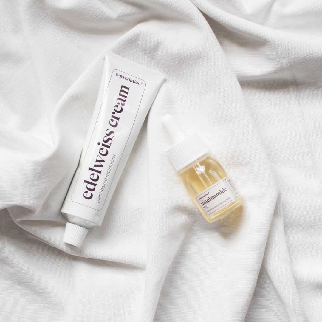 Crème niacinamide + Edelweiss - duo peau