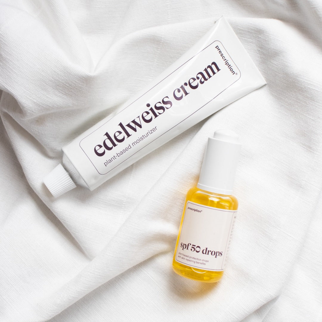 Gouttes SPF50 + Crème Edelweiss - duo peau