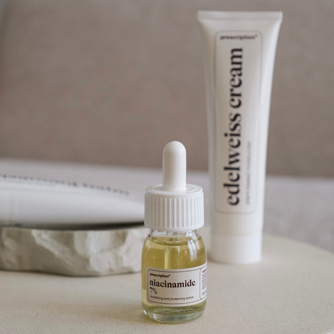 Crème niacinamide + Edelweiss - duo peau
