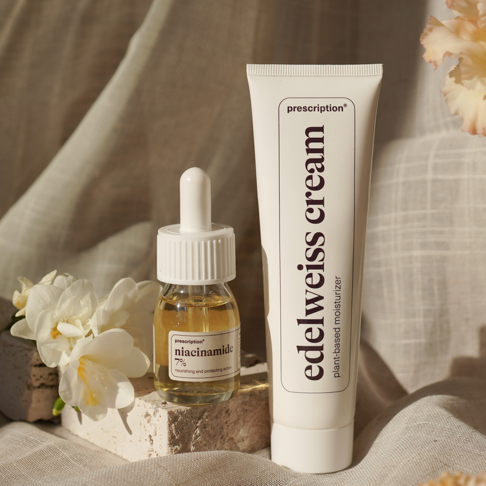 Niacinamide & Edelweiss Cream - skin duo