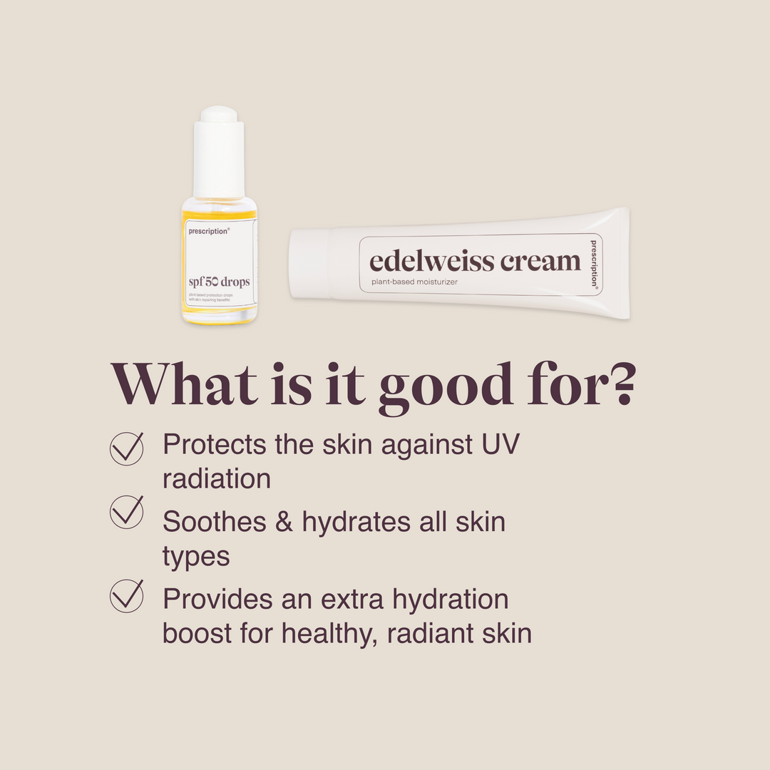 SPF50 drops & Edelweiss Cream - skin duo