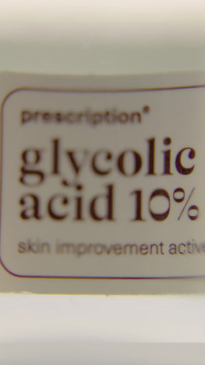 Video van Prescription Skincare Glycolic Acid 10%, exfoliërende active voor een gladdere huid