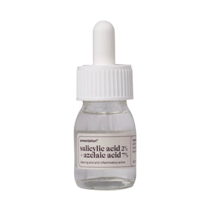 Prescription Skincare Salicylic Acid 2% + Azelaic Acid 7% flesje met pipet, exfoliating en ontstekingsremmende active