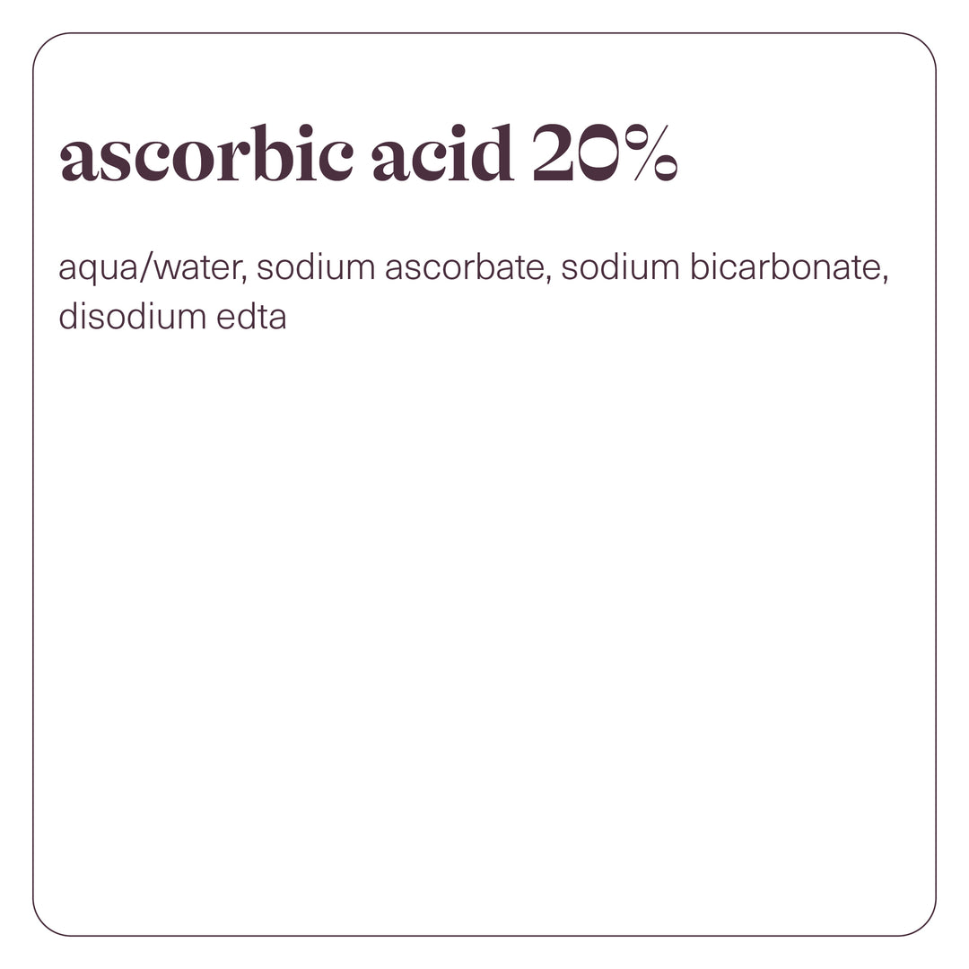 Acide ascorbique 20 % - 25ml