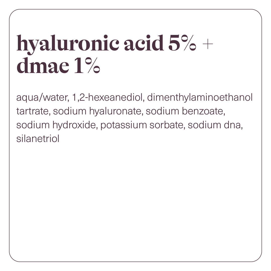 Acide Hyaluronique 5 % + DMAE 1 % - 25ml