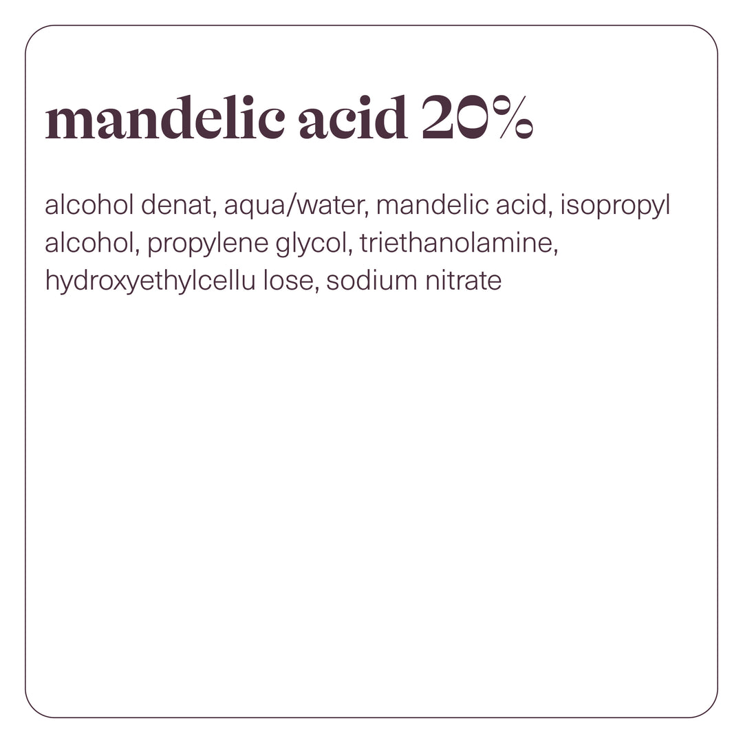 Acide mandélique 20 % - 25ml