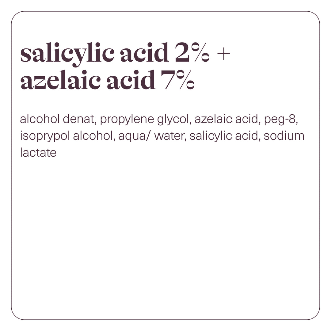 Acide salicylique 2 % + Acide azélaïque 7 % - 25ml